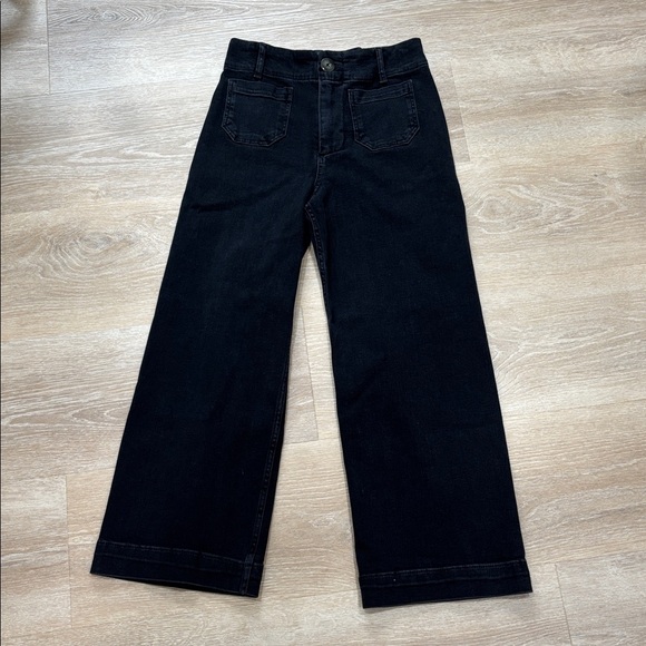 Pilcro The Skipper Black Jeans | Cropped Flare | Size 26 - Picture 2 of 4